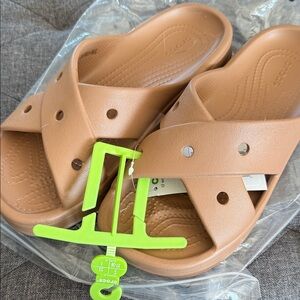 CROCS Tan Sandals
